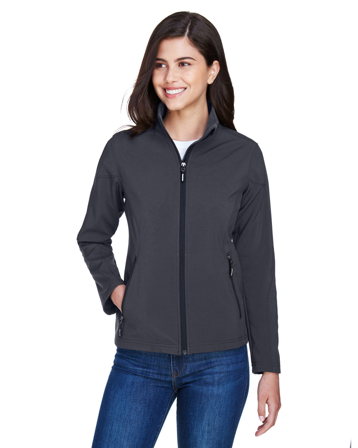 CORE365 Ladies' Cruise Two-Layer Fleece Bonded Soft Shell Jacket - Hart County Tourism