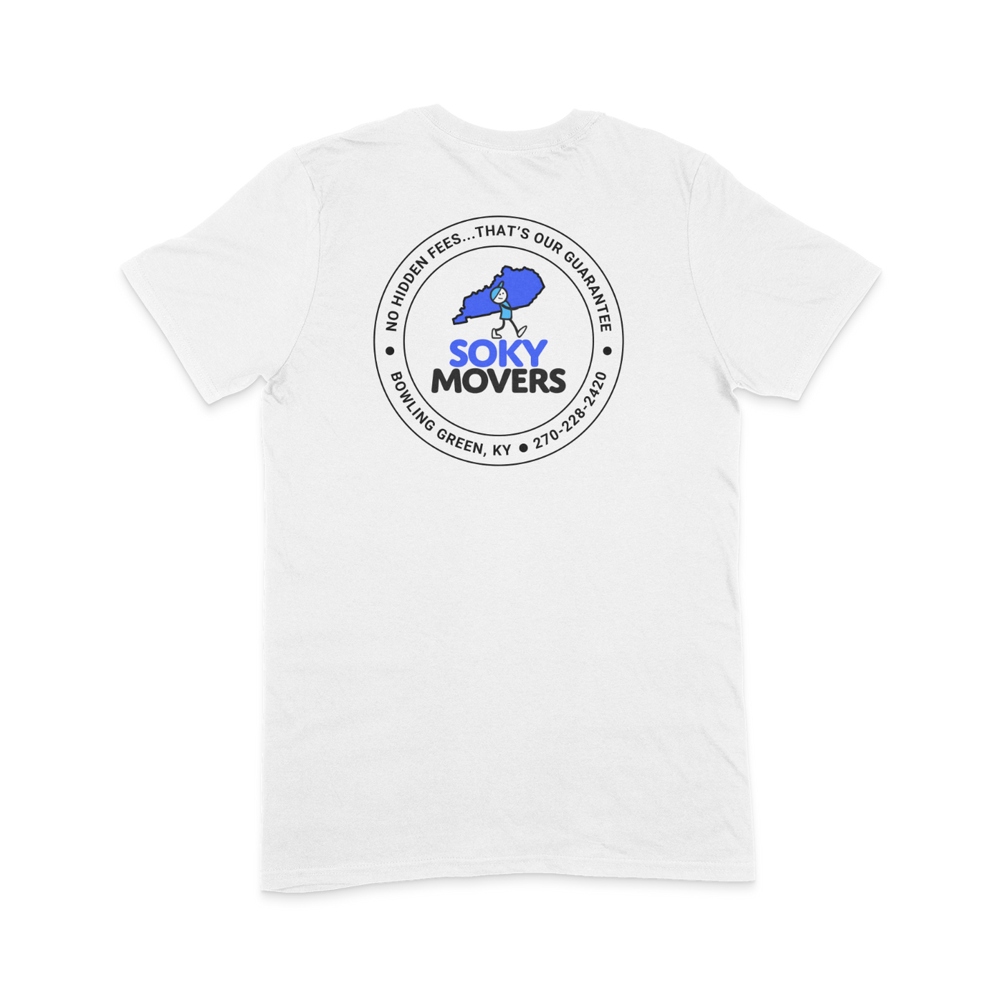 SOKY Movers - Gildan Softstyle - White - Back Logo