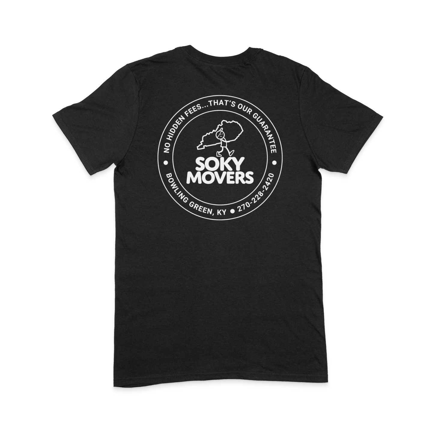 SOKY Movers - Gildan Softstyle - Black - Back Logo