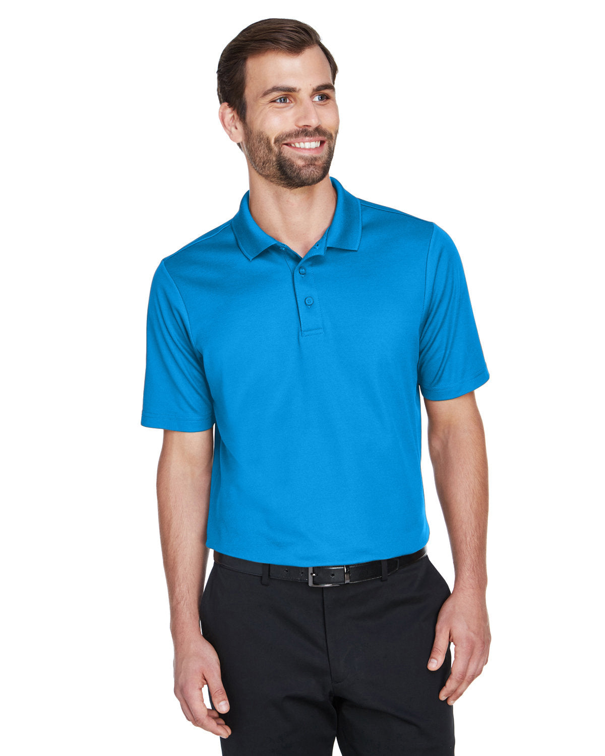 Devon & Jones CrownLux Performance® Men's Plaited Polo - Hart County Tourism