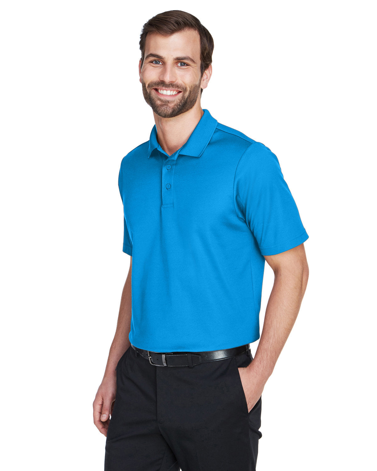 Devon & Jones CrownLux Performance® Men's Plaited Polo - Hart County Tourism
