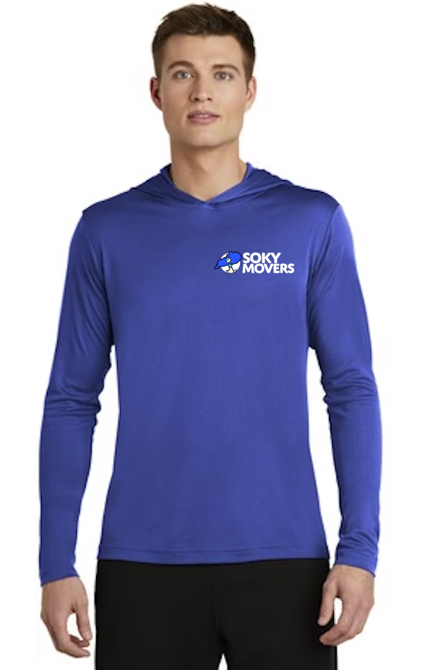Sport Tek Unisex PosiCharge Hooded - Royal Blue - Front/Back Logo