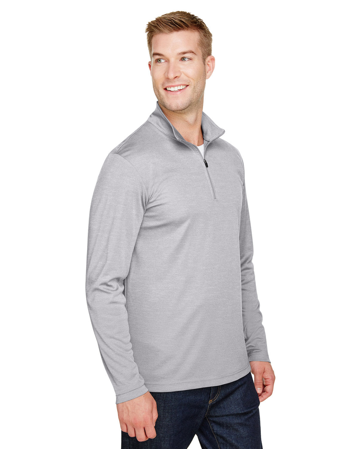 Team 365 Men's Zone Sonic Heather Performance Quarter-Zip - Hart County Tourism