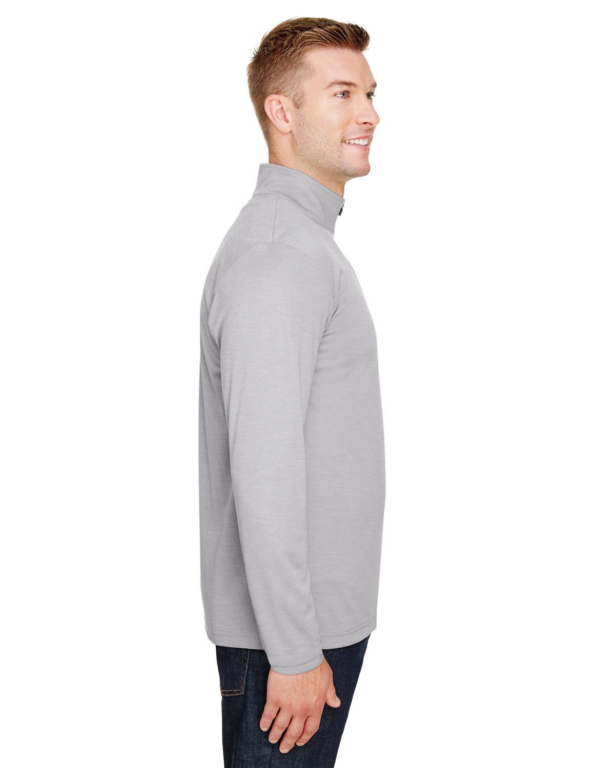 Team 365 Men's Zone Sonic Heather Performance Quarter-Zip - Hart County Tourism
