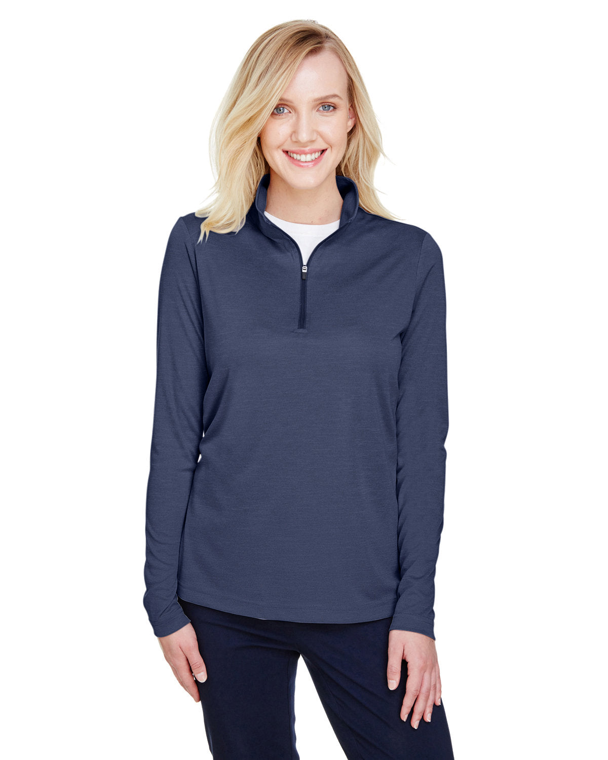Team 365 Ladies' Zone Sonic Heather Performance Quarter-Zip - Hart County Tourism