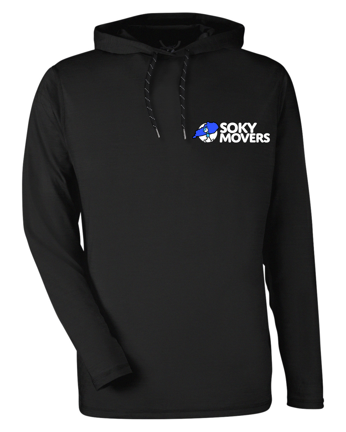Puma Golf Men's Cloudspun Grylbl Hooded Pullover - Black - Front/Back Logo