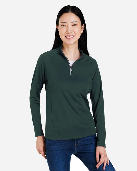 CORE365 Women's Origin Performance Pique Quarter-Zip Pullover