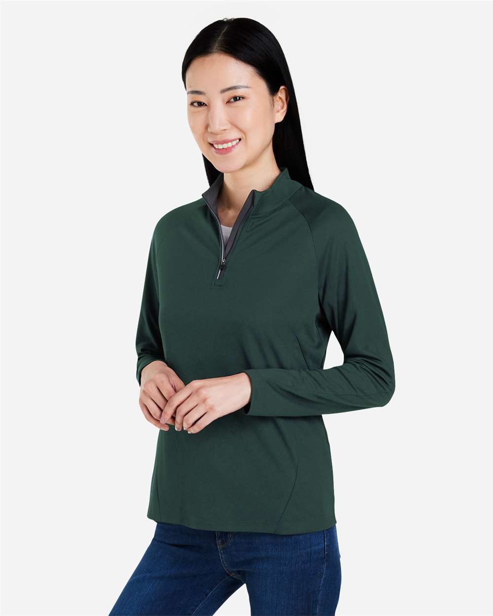 CORE365 Women's Origin Performance Pique Quarter-Zip Pullover