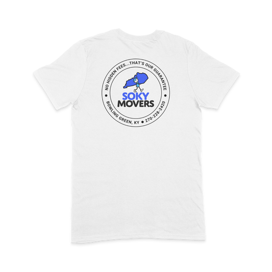SOKY Movers - Gildan Softstyle - White - Back Logo